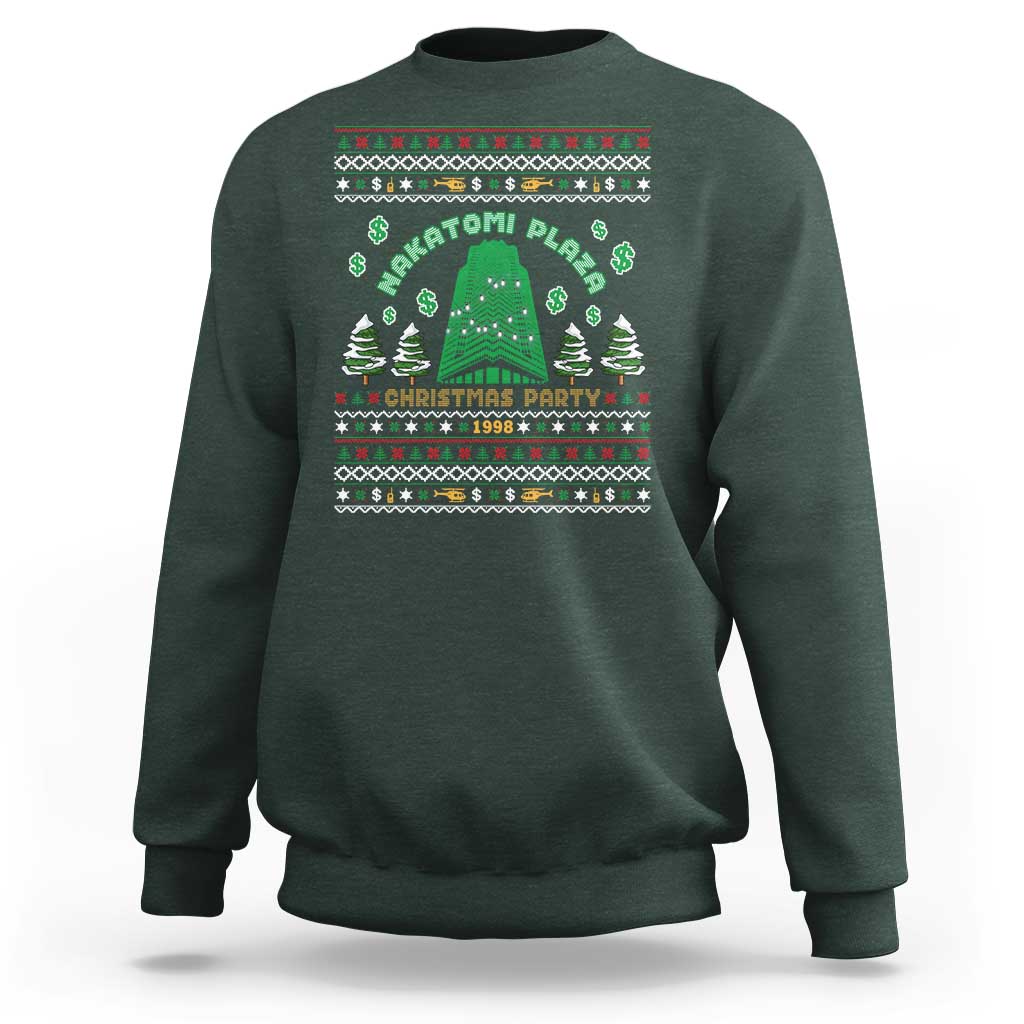 Nakatomi Plaza Christmas Party 1988 Sweatshirt Funny 80's Movie Xmas Gift Ugly Christmas - Wonder Print Shop