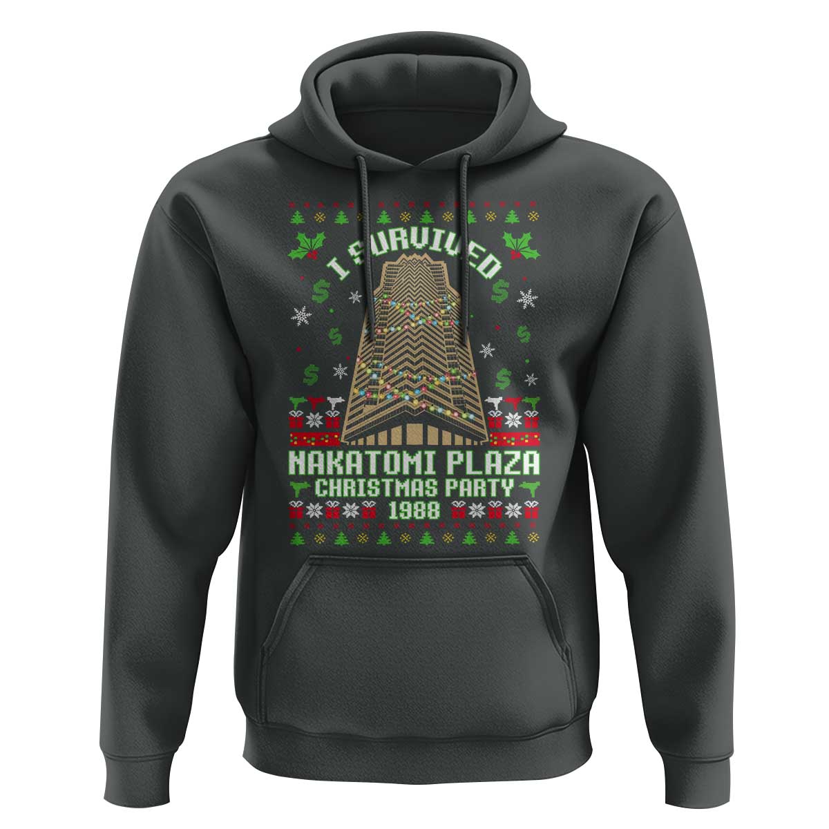 Nakatomi Plaza Christmas Party 1988 Hoodie Xmas Jumper Funny 80's Die Movie Bruce