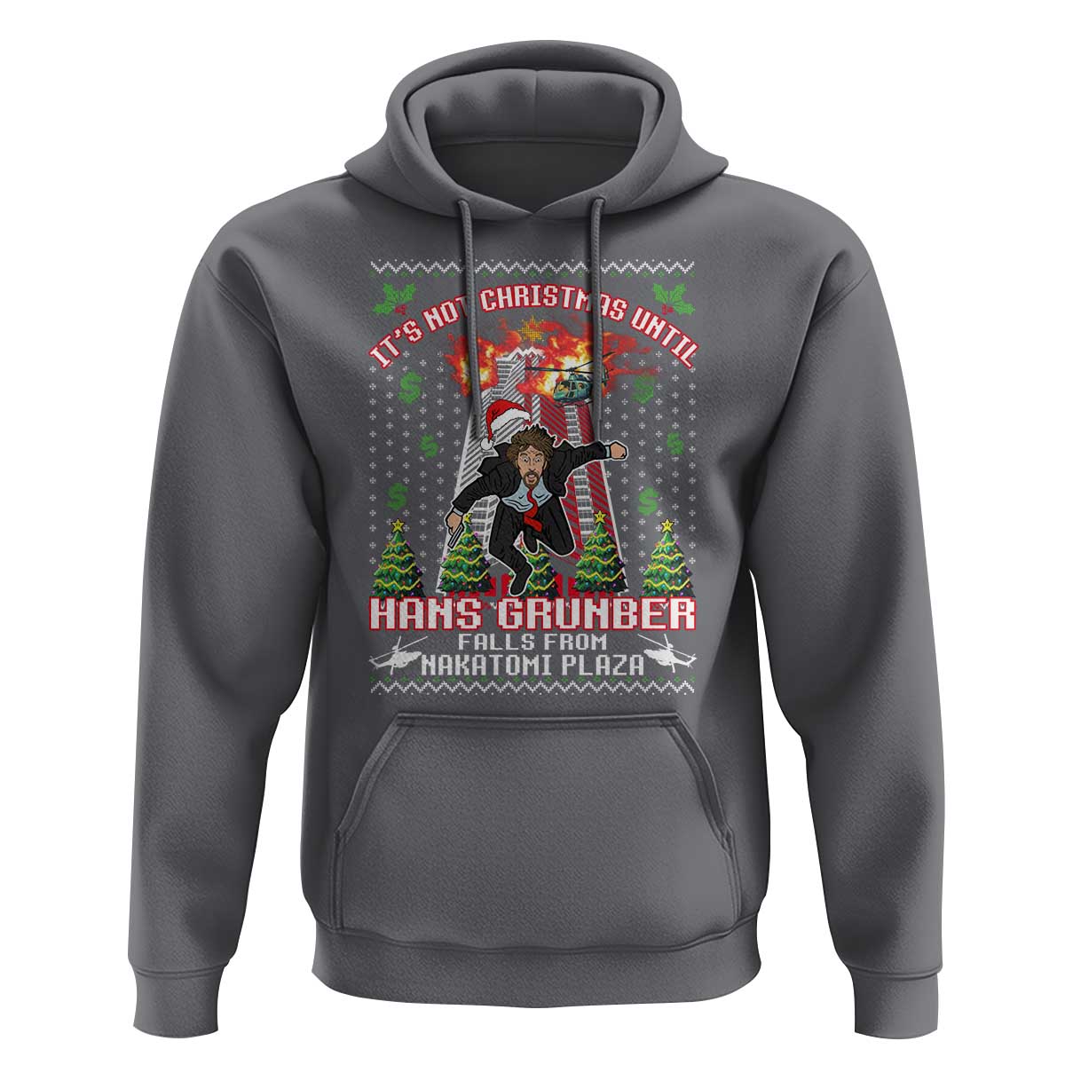 Nakatomi Plaza Christmas Party Hoodie 1988 Xmas Jumper Funny 80's Die Movie Bruce