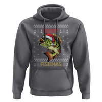 Fishing Christmas Hoodie Merry Fishmas Bass Fish Ugly Sweater
