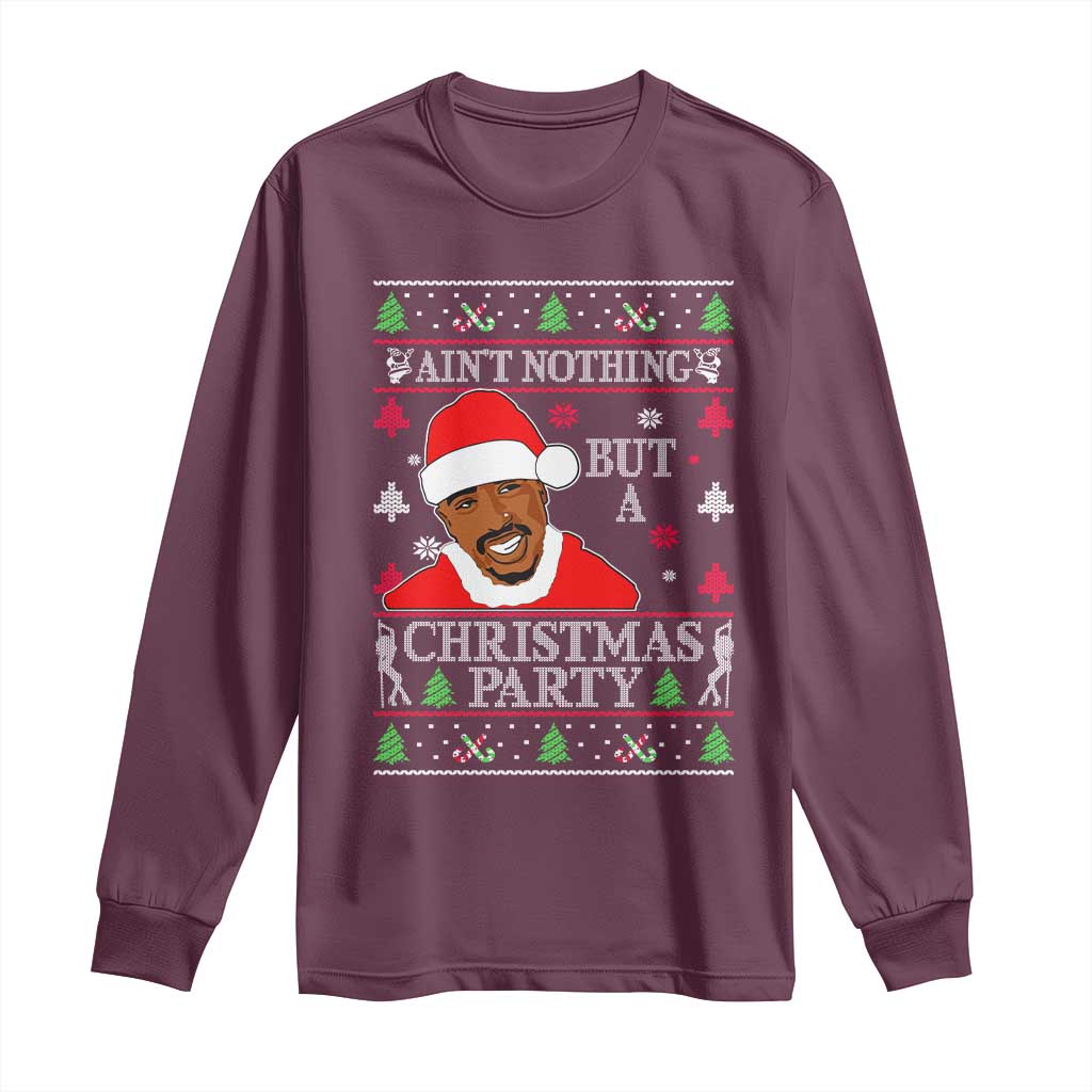 Funny Christmas Long Sleeve Shirt Funny Ain't No Party Like a Diddy Party Ugly Christmas Sweater