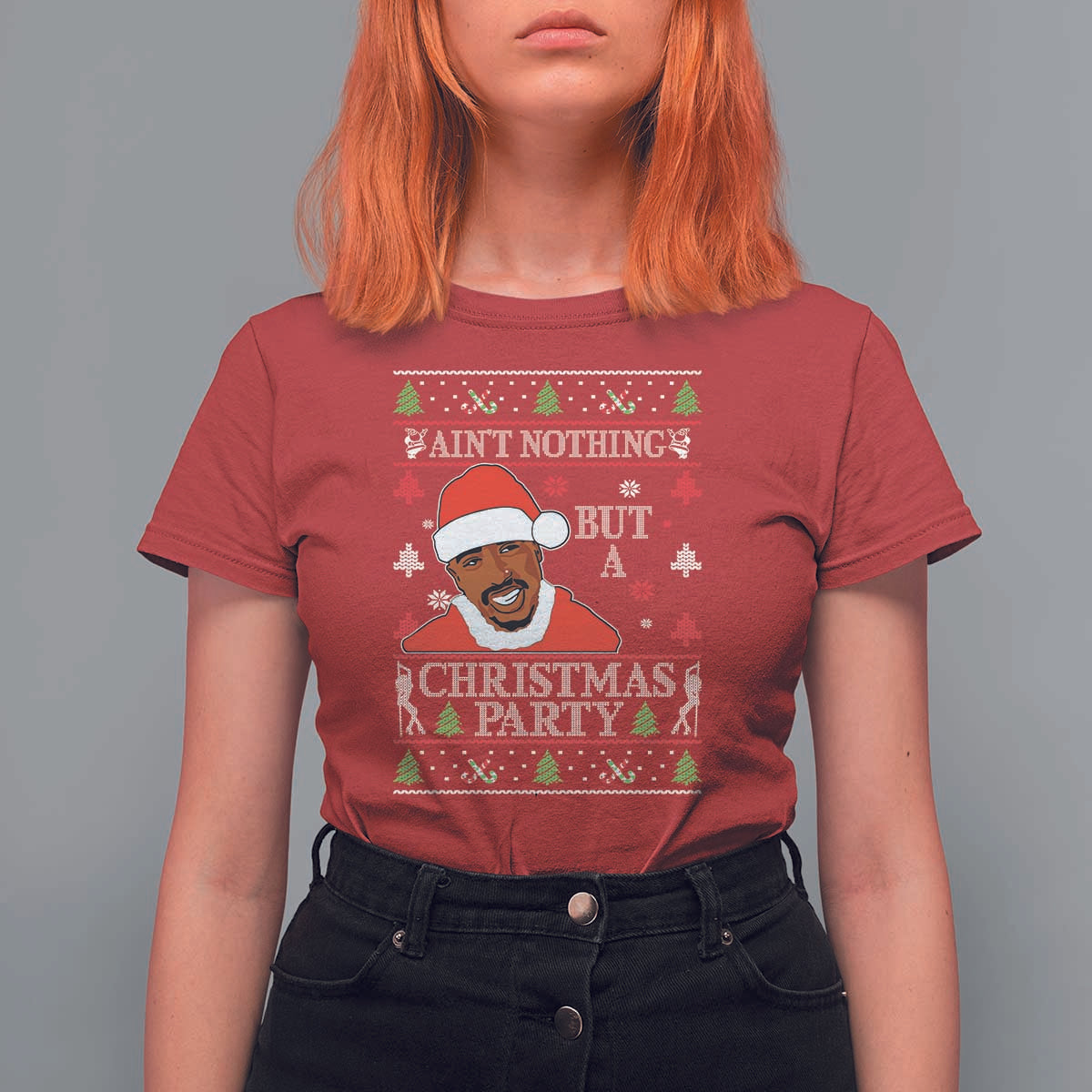 Funny Christmas T Shirt For Women Funny Ain't No Party Like a Diddy Party Ugly Christmas Sweater - Wonder Print Shop