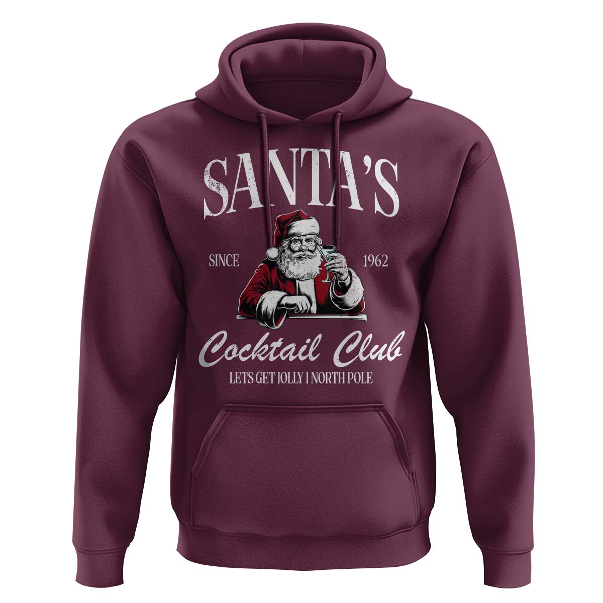 Funny Christmas Hoodie Santas Cocktail Club Christmas Espresso Martini Dirty Martini