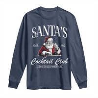 Funny Christmas Long Sleeve Shirt Santas Cocktail Club Christmas Espresso Martini Dirty Martini