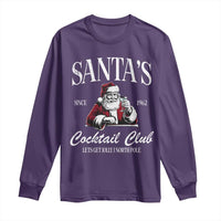 Funny Christmas Long Sleeve Shirt Santas Cocktail Club Christmas Espresso Martini Dirty Martini