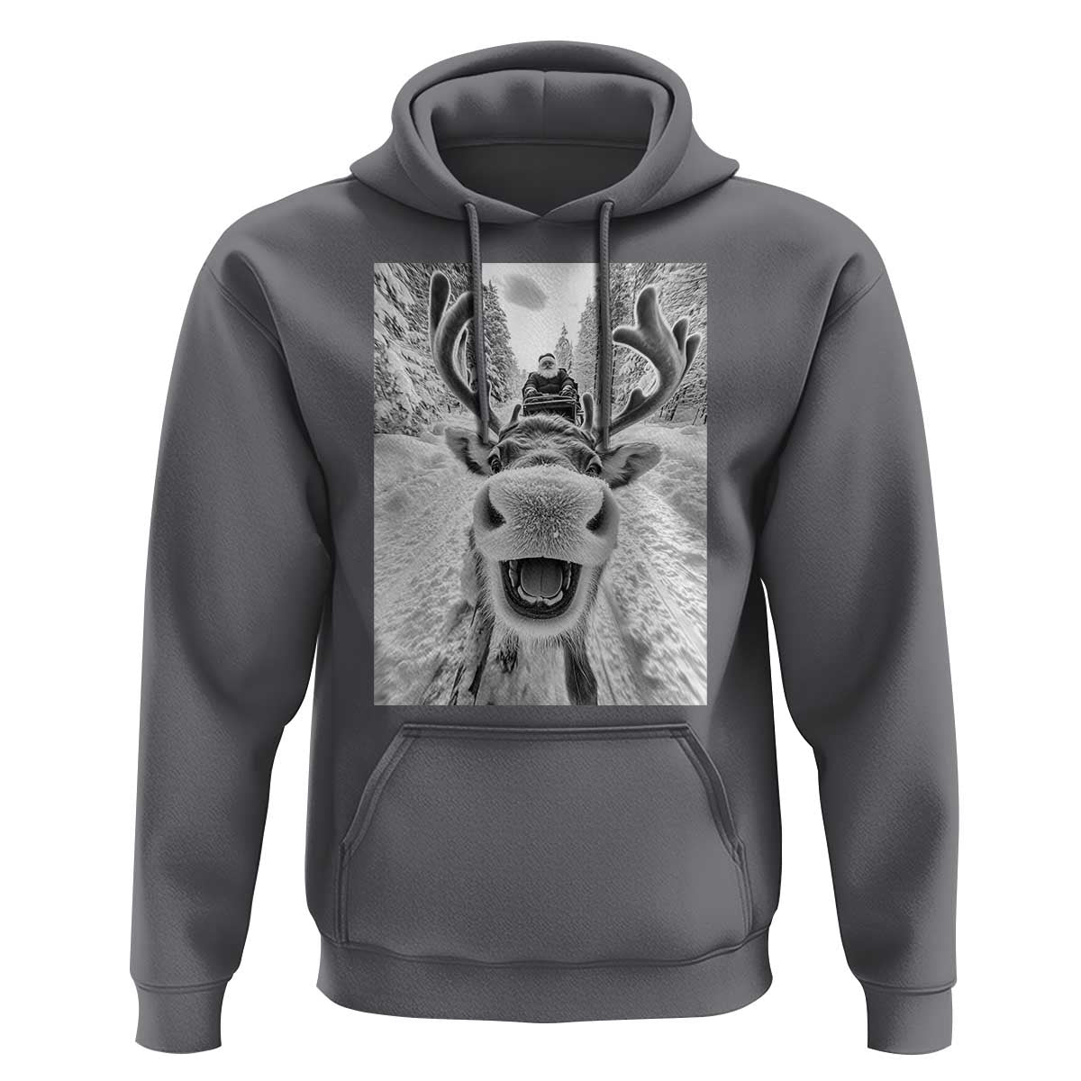 Funny Reindeer Selfie Christmas Hoodie