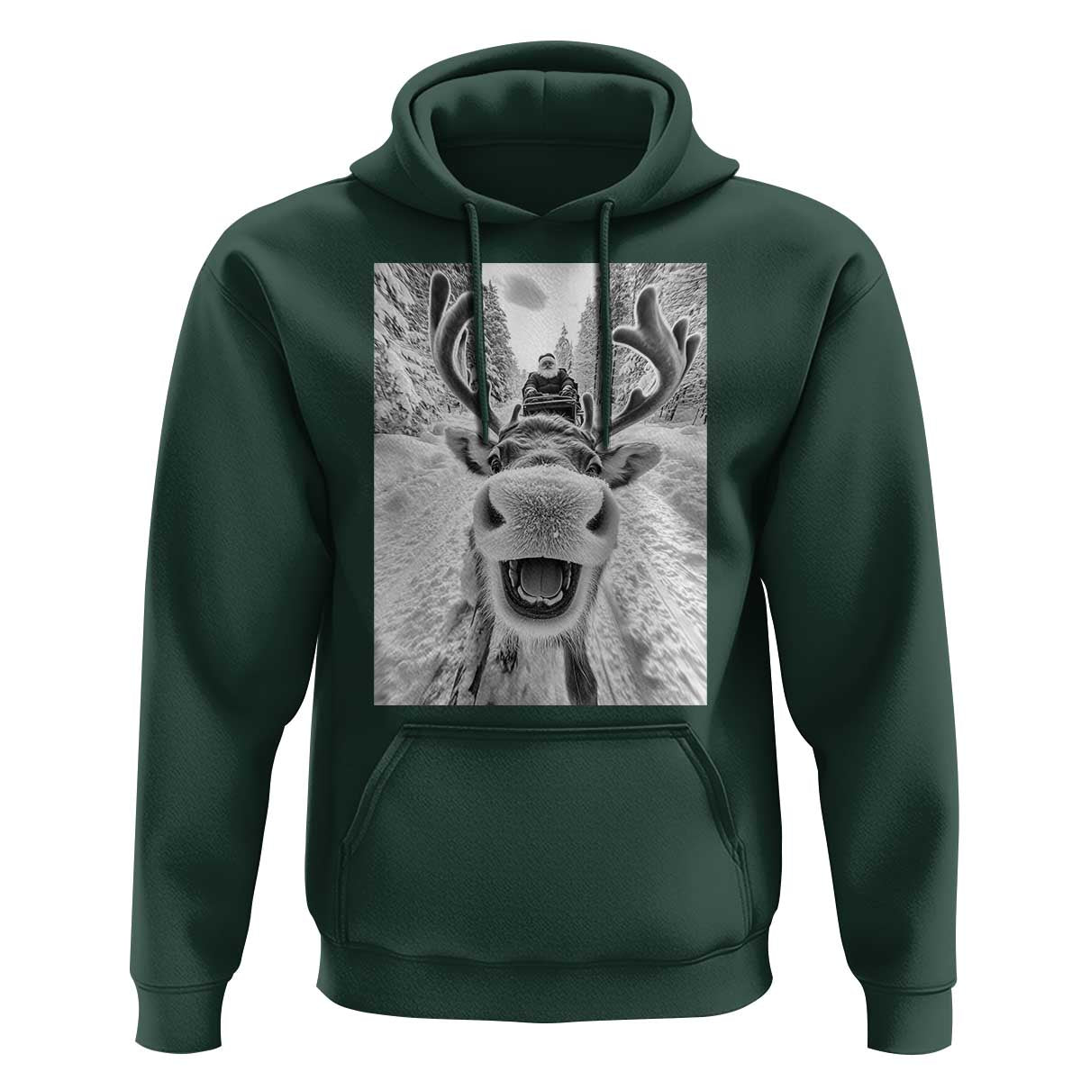 Funny Reindeer Selfie Christmas Hoodie