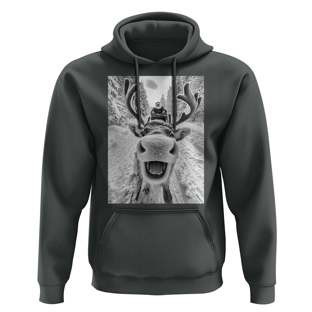 Funny Reindeer Selfie Christmas Hoodie