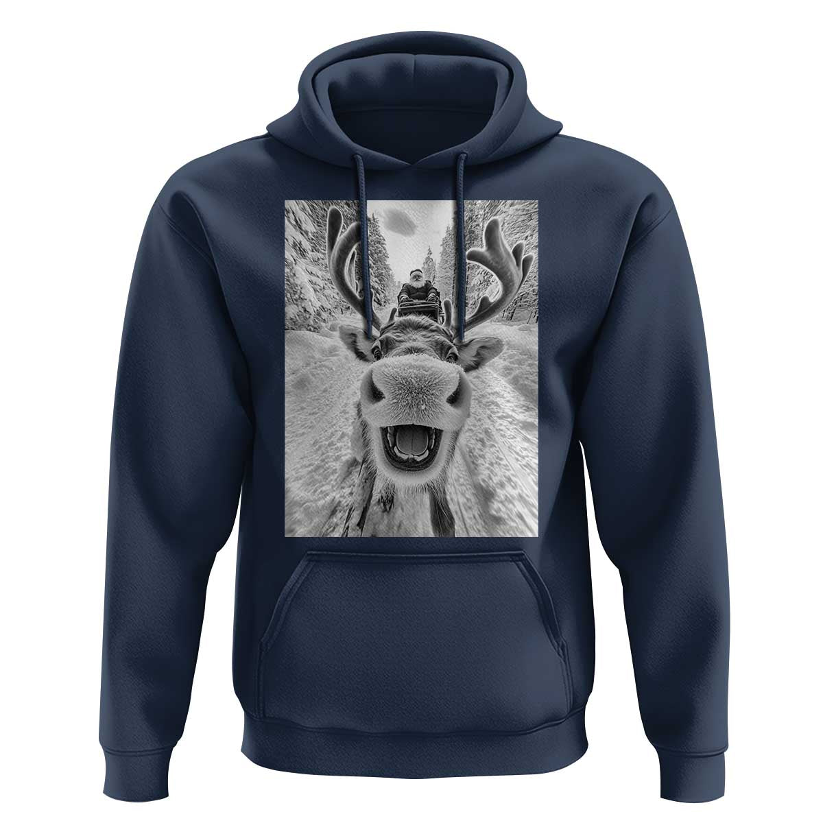 Funny Reindeer Selfie Christmas Hoodie