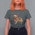 Golden Retriever Christmas T Shirt For Women Gift for Dog Lover Happy New Year Xmas Lights - Wonder Print Shop