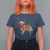 Golden Retriever Christmas T Shirt For Women Gift for Dog Lover Happy New Year Xmas Lights - Wonder Print Shop