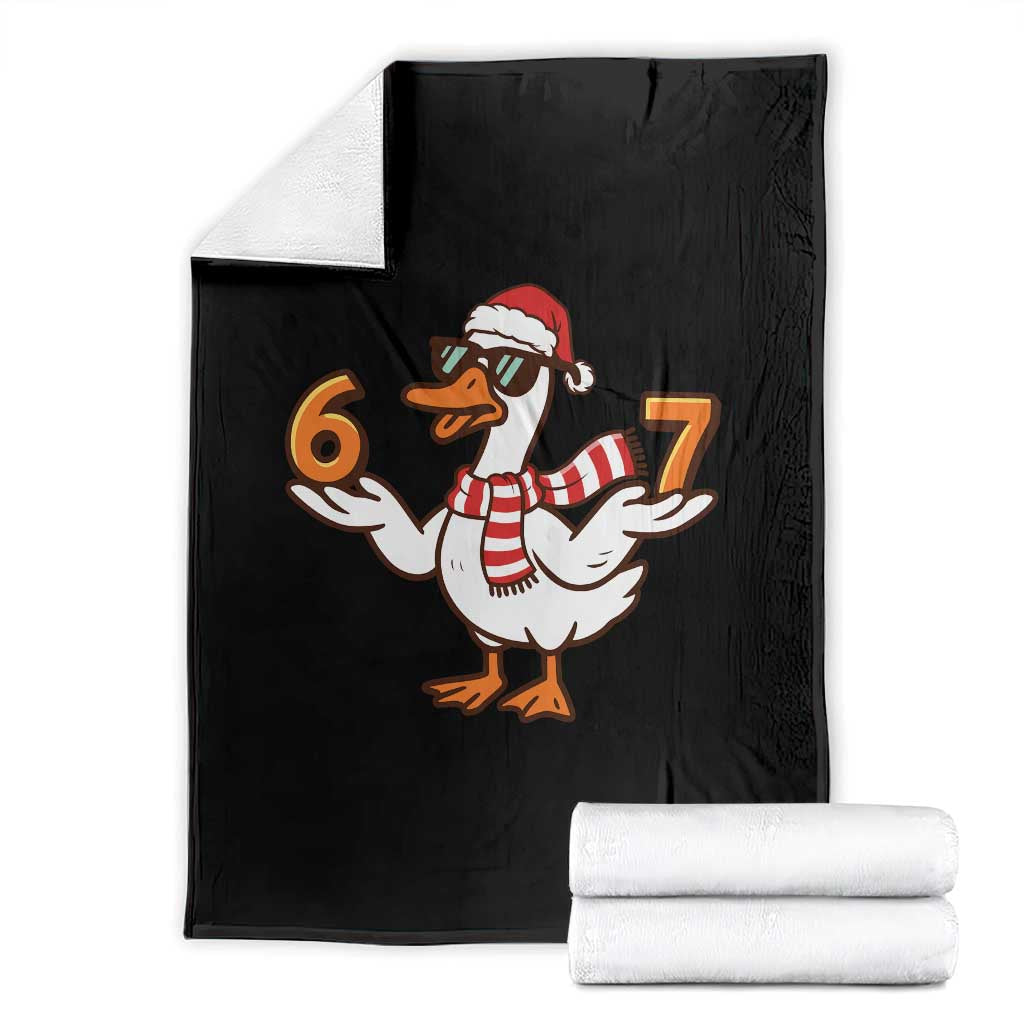 67 Christmas Silly Goose Throw Blanket 6 7 Meme Funny Six Seven Gen Alpha Slang - Wonder Print Shop