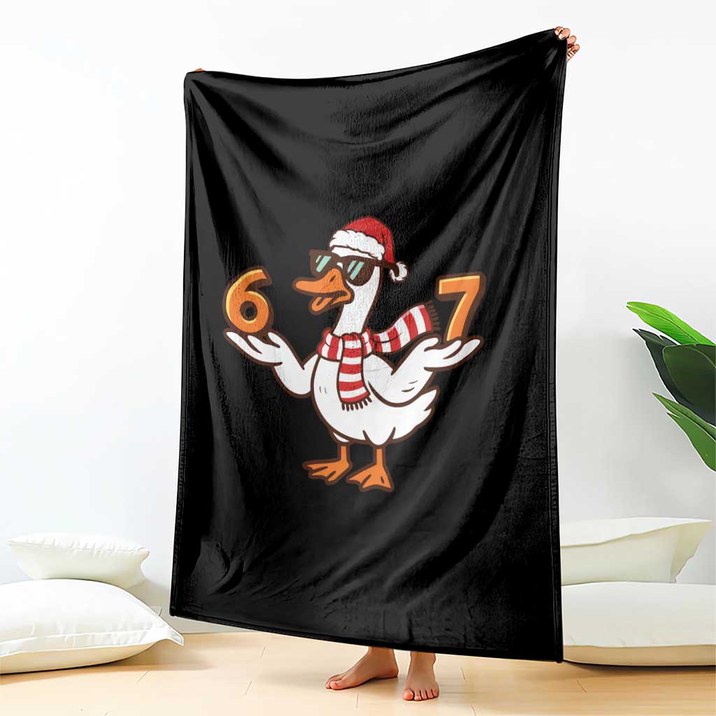 67 Christmas Silly Goose Throw Blanket 6 7 Meme Funny Six Seven Gen Alpha Slang - Wonder Print Shop