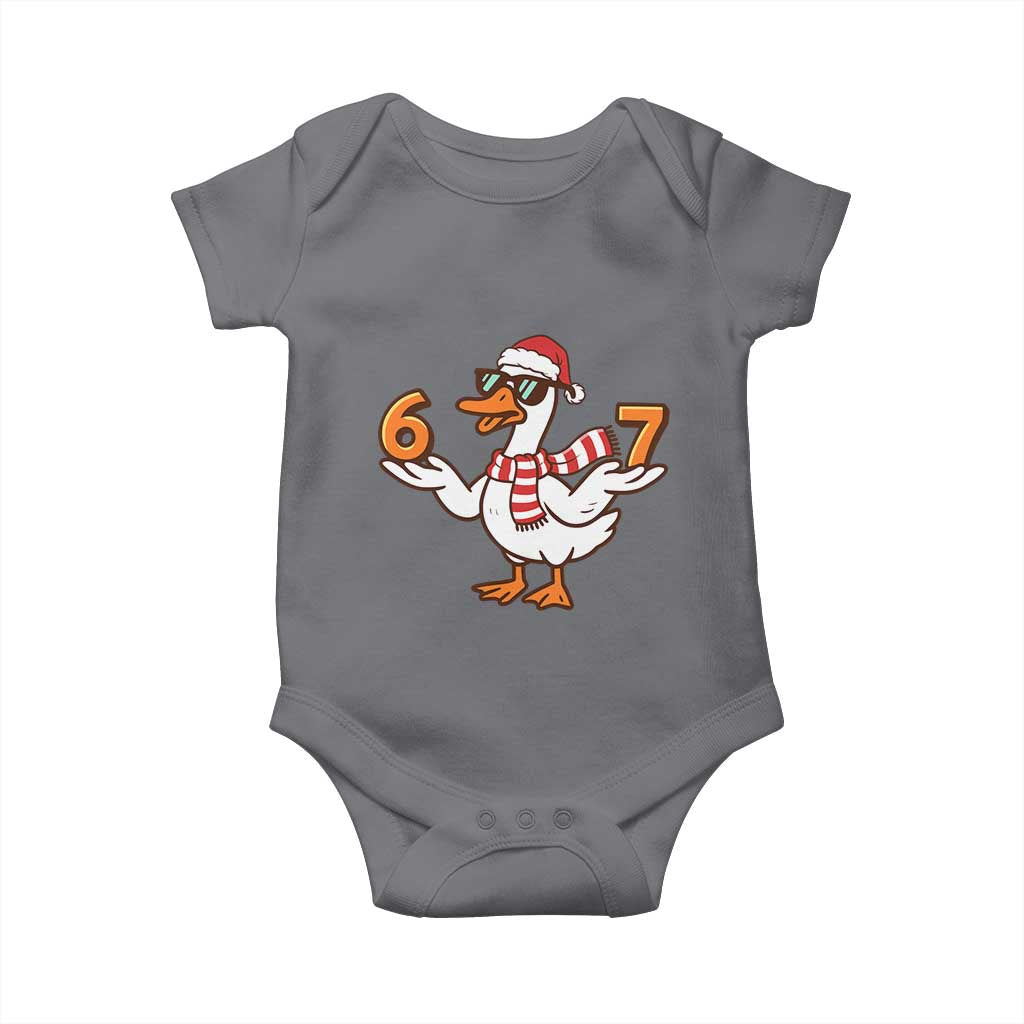 67 Christmas Silly Goose Baby Onesie 6 7 Meme Funny Six Seven Gen Alpha Slang - Wonder Print Shop