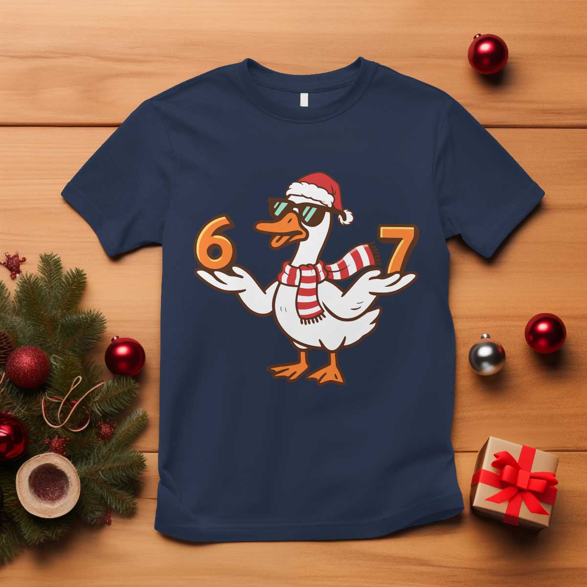 67 Christmas Silly Goose T Shirt 6 7 Meme Funny Six Seven Gen Alpha Slang - Wonder Print Shop