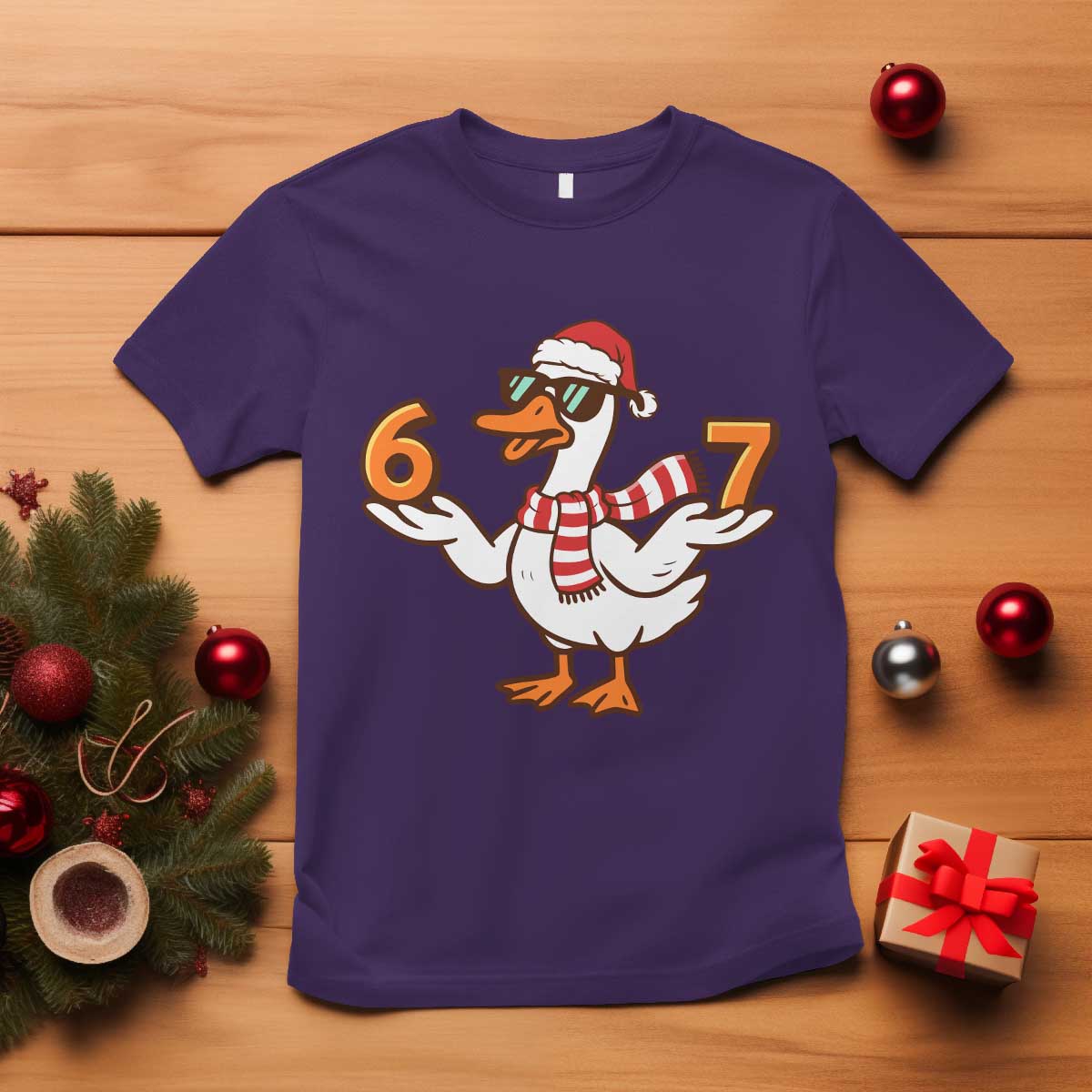67 Christmas Silly Goose T Shirt 6 7 Meme Funny Six Seven Gen Alpha Slang - Wonder Print Shop