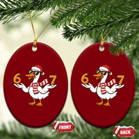 67 Christmas Silly Goose Ceramic Ornament 6 7 Meme Funny Six Seven Gen Alpha Slang - Wonder Print Shop