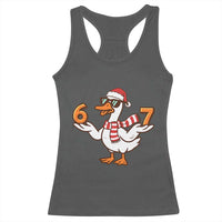 67 Christmas Silly Goose Racerback Tank Top 6 7 Meme Funny Six Seven Gen Alpha Slang - Wonder Print Shop