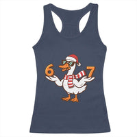 67 Christmas Silly Goose Racerback Tank Top 6 7 Meme Funny Six Seven Gen Alpha Slang - Wonder Print Shop