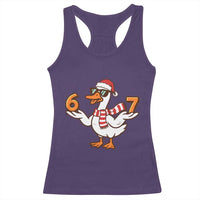 67 Christmas Silly Goose Racerback Tank Top 6 7 Meme Funny Six Seven Gen Alpha Slang - Wonder Print Shop