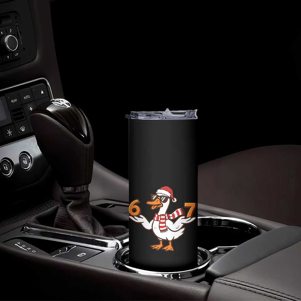 67 Christmas Silly Goose Skinny Tumbler 6 7 Meme Funny Six Seven Gen Alpha Slang - Wonder Print Shop