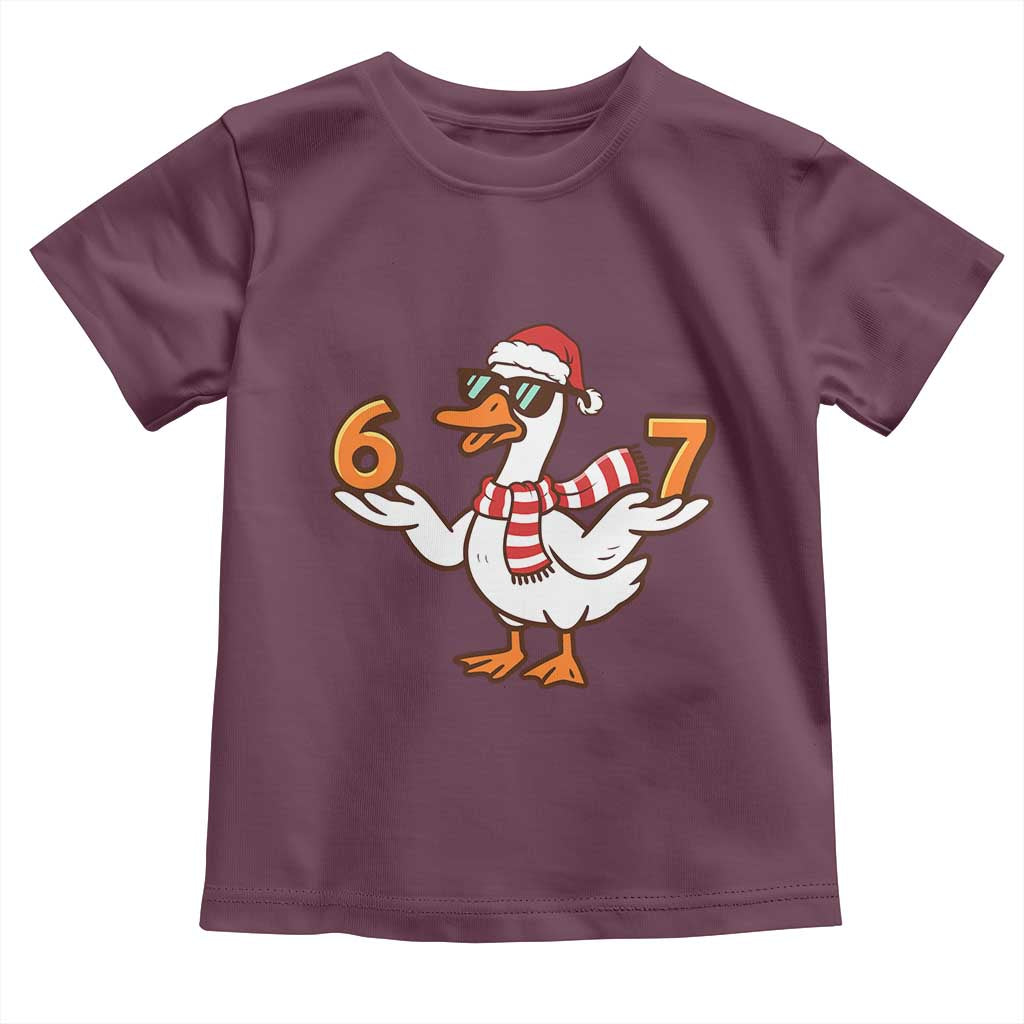 67 Christmas Silly Goose Toddler T Shirt 6 7 Meme Funny Six Seven Gen Alpha Slang - Wonder Print Shop