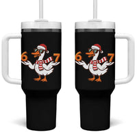 67 Christmas Silly Goose Tumbler With Handle 6 7 Meme Funny Six Seven Gen Alpha Slang - Wonder Print Shop