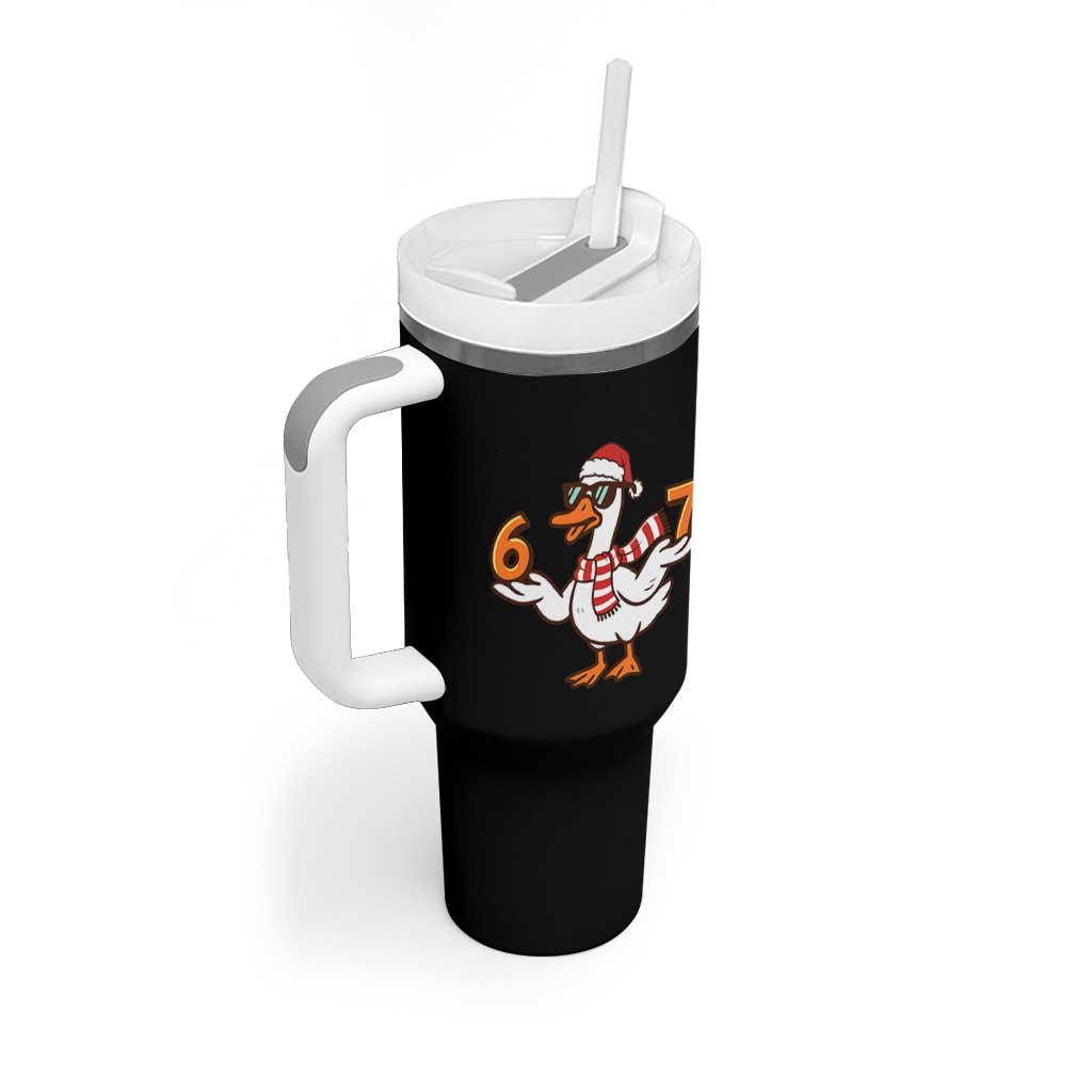 67 Christmas Silly Goose Tumbler With Handle 6 7 Meme Funny Six Seven Gen Alpha Slang - Wonder Print Shop