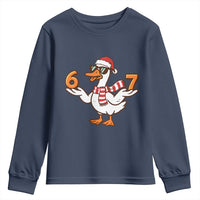 67 Christmas Silly Goose Youth Sweatshirt 6 7 Meme Funny Six Seven Gen Alpha Slang - Wonder Print Shop