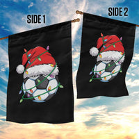 Soccer Christmas Garden Flag Santa Hat Sports Xmas Pajamas - Wonder Print Shop