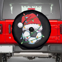 Soccer Christmas Spare Tire Cover Santa Hat Sports Xmas Pajamas - Wonder Print Shop