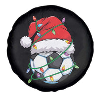 Soccer Christmas Spare Tire Cover Santa Hat Sports Xmas Pajamas - Wonder Print Shop