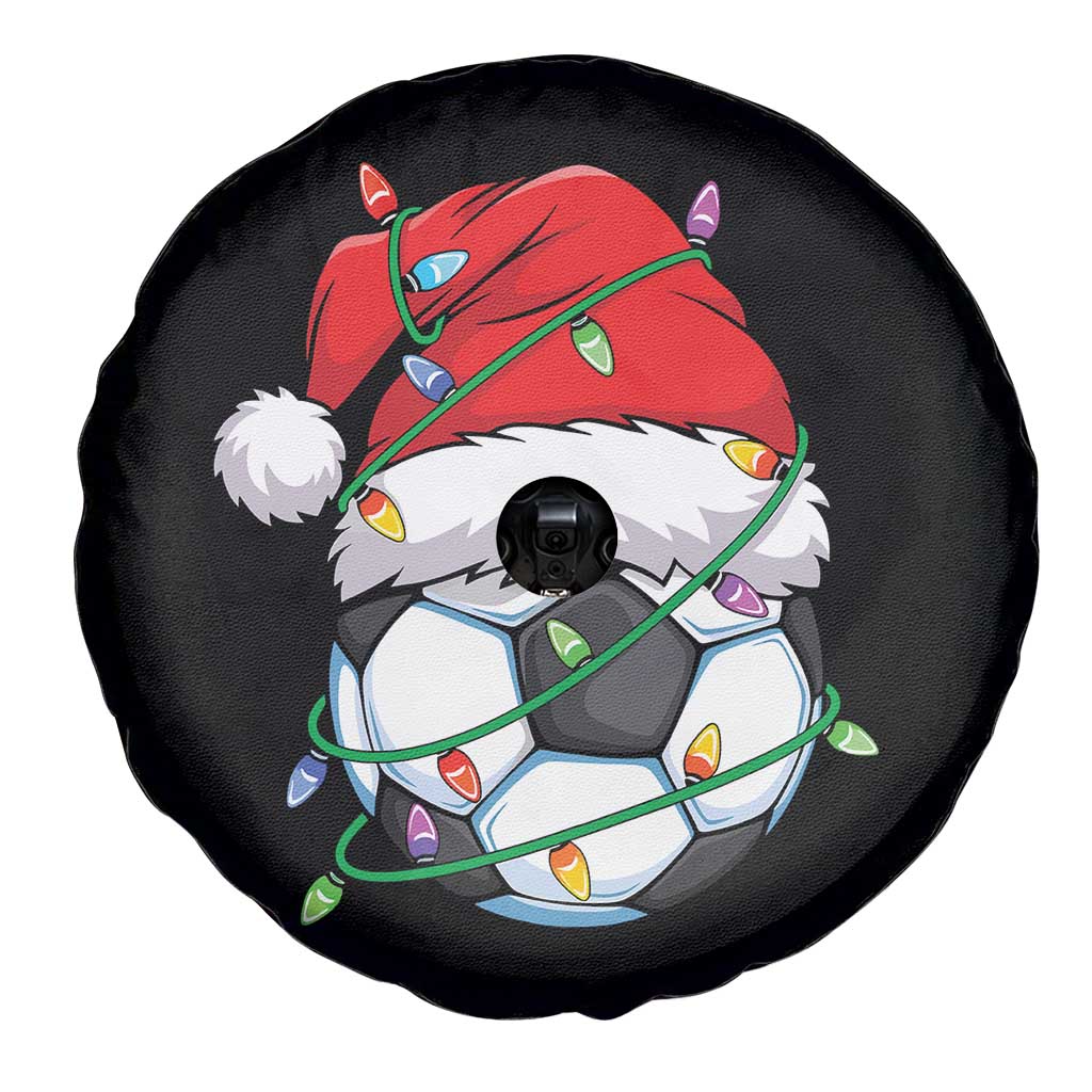 Soccer Christmas Spare Tire Cover Santa Hat Sports Xmas Pajamas - Wonder Print Shop