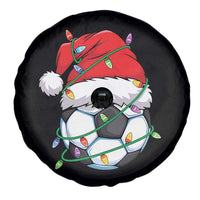Soccer Christmas Spare Tire Cover Santa Hat Sports Xmas Pajamas - Wonder Print Shop