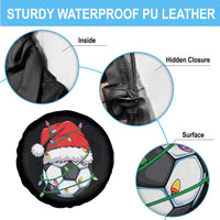 Soccer Christmas Spare Tire Cover Santa Hat Sports Xmas Pajamas - Wonder Print Shop