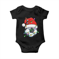 Soccer Christmas Baby Onesie Santa Hat Sports Xmas Pajamas - Wonder Print Shop