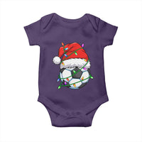 Soccer Christmas Baby Onesie Santa Hat Sports Xmas Pajamas - Wonder Print Shop