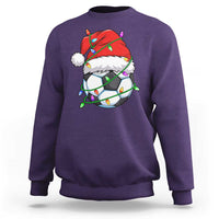 Soccer Christmas Sweatshirt Santa Hat Sports Xmas Pajamas - Wonder Print Shop