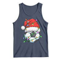 Soccer Christmas Tank Top Santa Hat Sports Xmas Pajamas - Wonder Print Shop