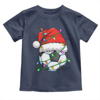 Soccer Christmas Toddler T Shirt Santa Hat Sports Xmas Pajamas - Wonder Print Shop