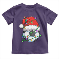 Soccer Christmas Toddler T Shirt Santa Hat Sports Xmas Pajamas - Wonder Print Shop
