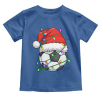 Soccer Christmas Toddler T Shirt Santa Hat Sports Xmas Pajamas - Wonder Print Shop