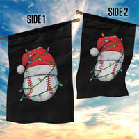 Christmas Baseball Garden Flag Santa Hat Sports Men Boys Xmas Pajamas - Wonder Print Shop
