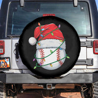 Christmas Baseball Spare Tire Cover Santa Hat Sports Men Boys Xmas Pajamas - Wonder Print Shop
