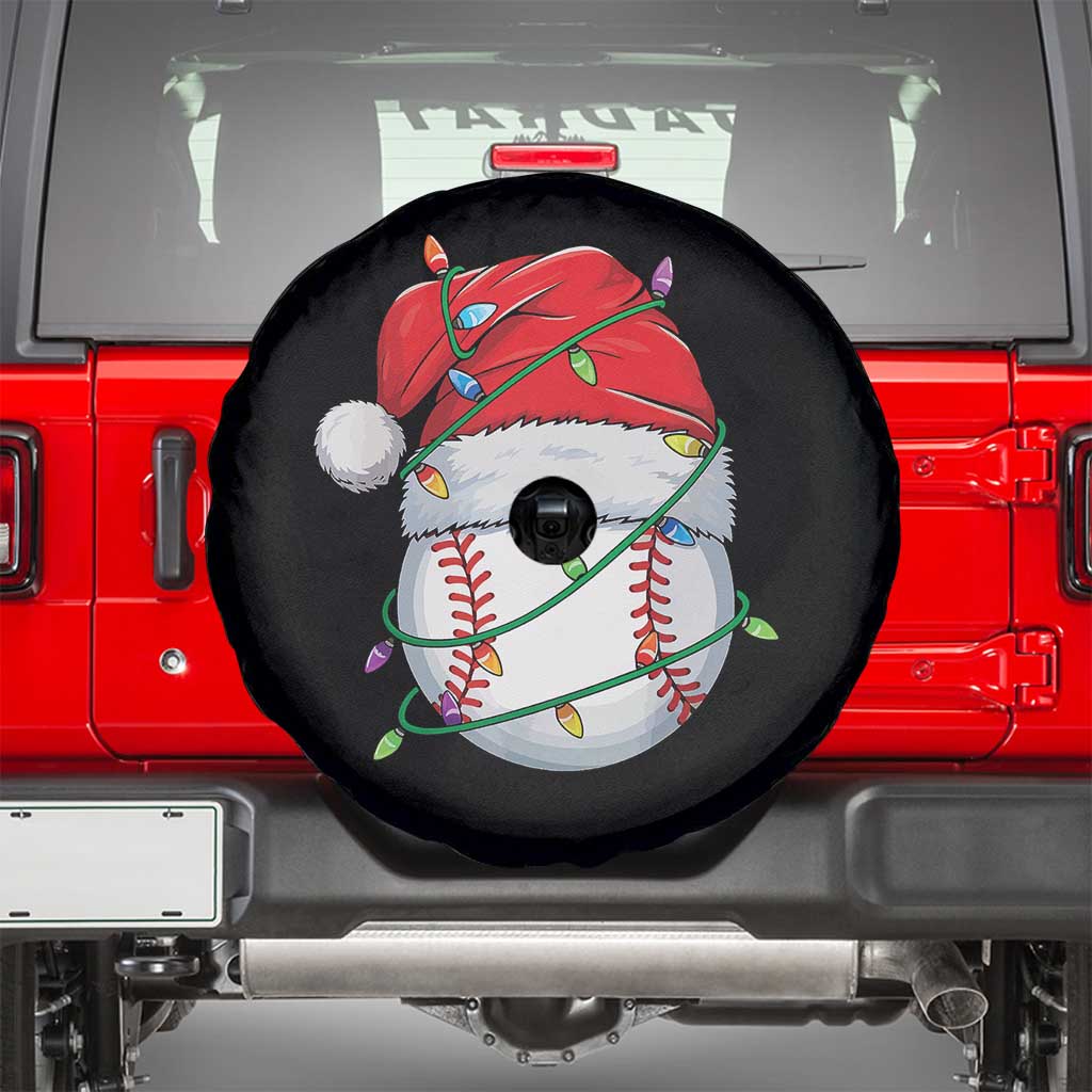 Christmas Baseball Spare Tire Cover Santa Hat Sports Men Boys Xmas Pajamas - Wonder Print Shop