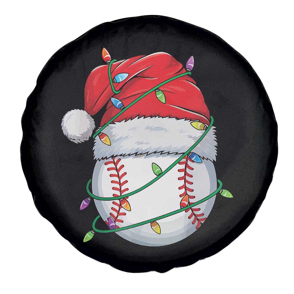 Christmas Baseball Spare Tire Cover Santa Hat Sports Men Boys Xmas Pajamas - Wonder Print Shop