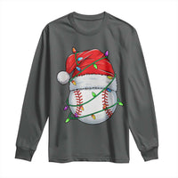 Christmas Baseball Long Sleeve Shirt Santa Hat Sports Men Boys Xmas Pajamas - Wonder Print Shop