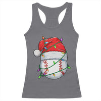 Christmas Baseball Racerback Tank Top Santa Hat Sports Men Boys Xmas Pajamas - Wonder Print Shop