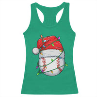 Christmas Baseball Racerback Tank Top Santa Hat Sports Men Boys Xmas Pajamas - Wonder Print Shop