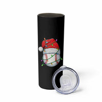 Christmas Baseball Skinny Tumbler Santa Hat Sports Men Boys Xmas Pajamas - Wonder Print Shop